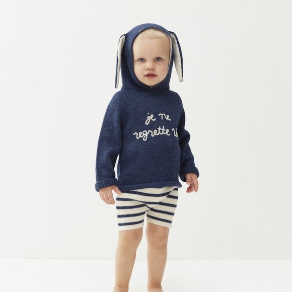 Oeuf NYC Retro Shorts Navy/White - Picture 2 of 4